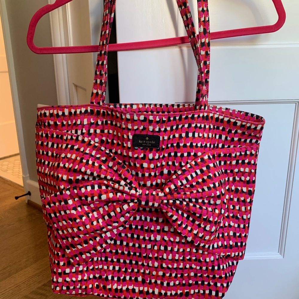 Kate Spade colorful bow tote